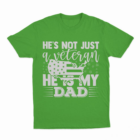 My Veteran Dad Youth T-Shirt - Electric Green