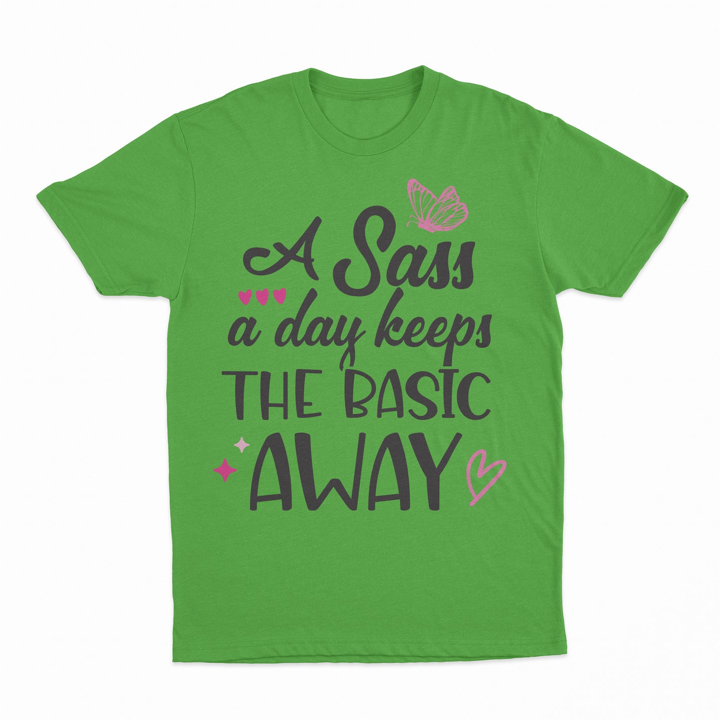 Sass A Day Youth T-Shirt - Electric Green