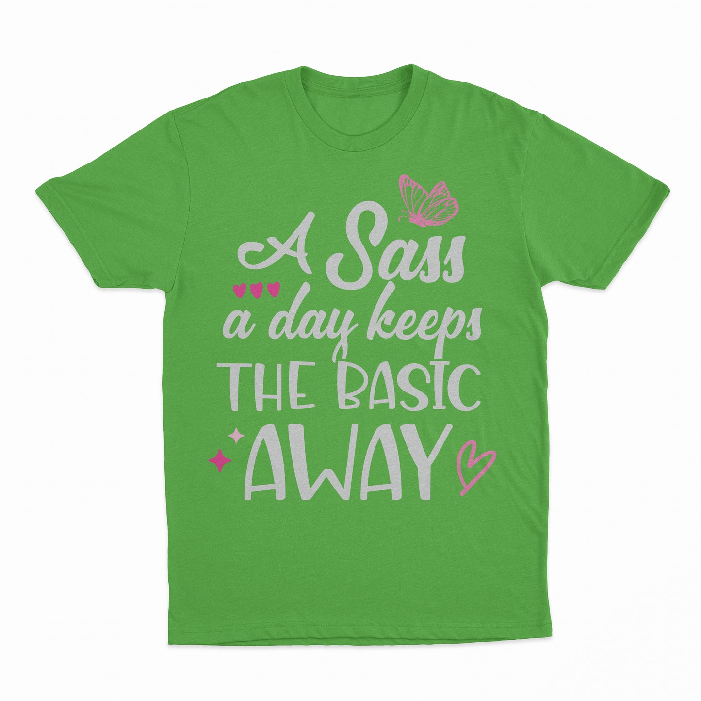 Sass A Day Youth T-Shirt - Electric Green