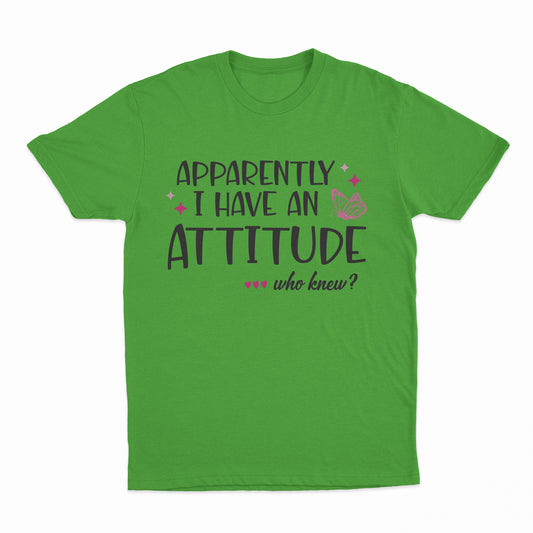 I Have An Attitude Youth T-Shirt - Electric Green