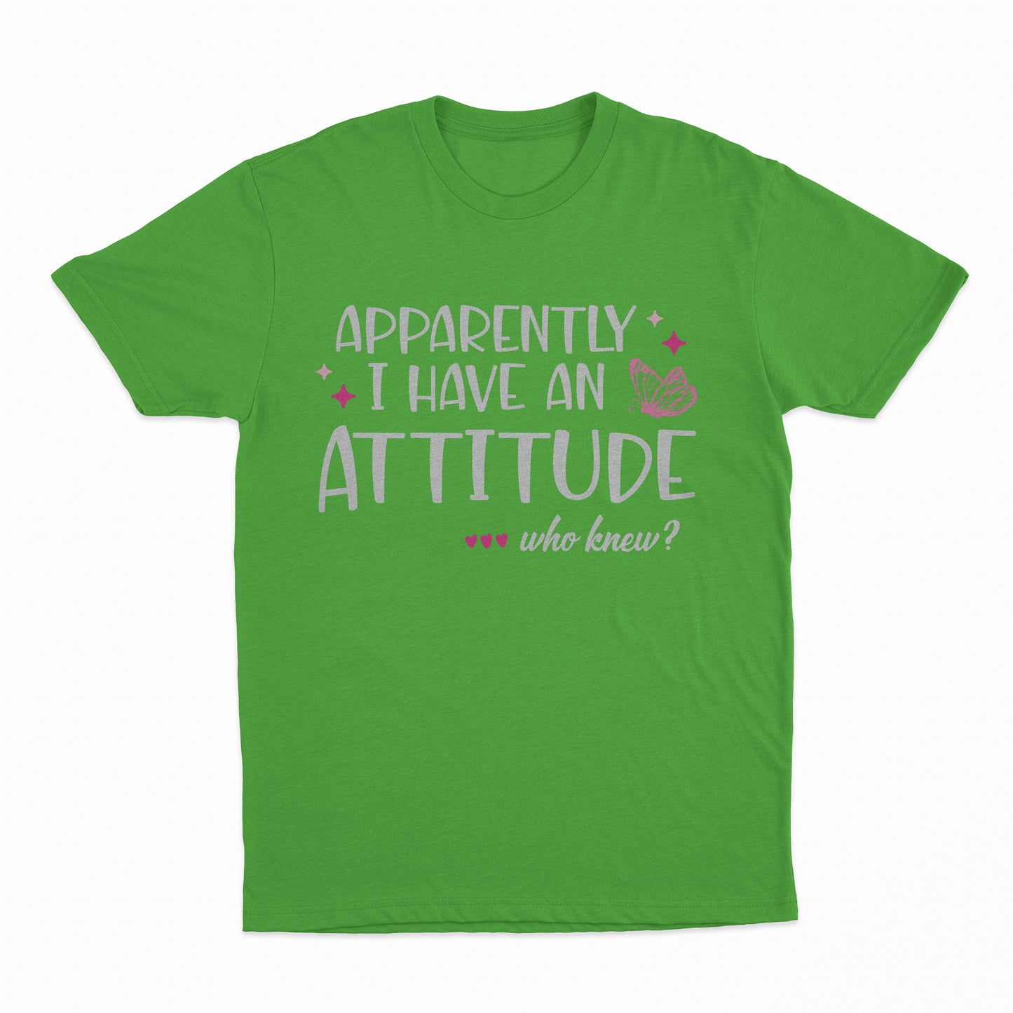 I Have An Attitude Youth T-Shirt - Electric Green