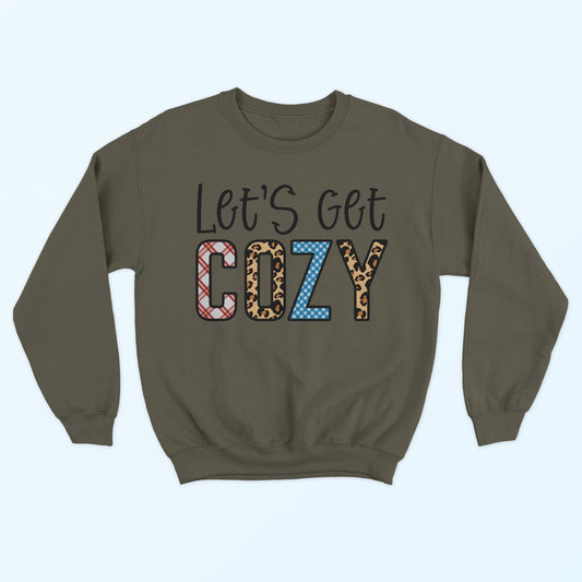 Let's Get Cozy Sweatshirt - Fatigue Green