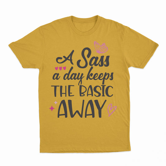 Sass A Day Youth T-Shirt - Gold