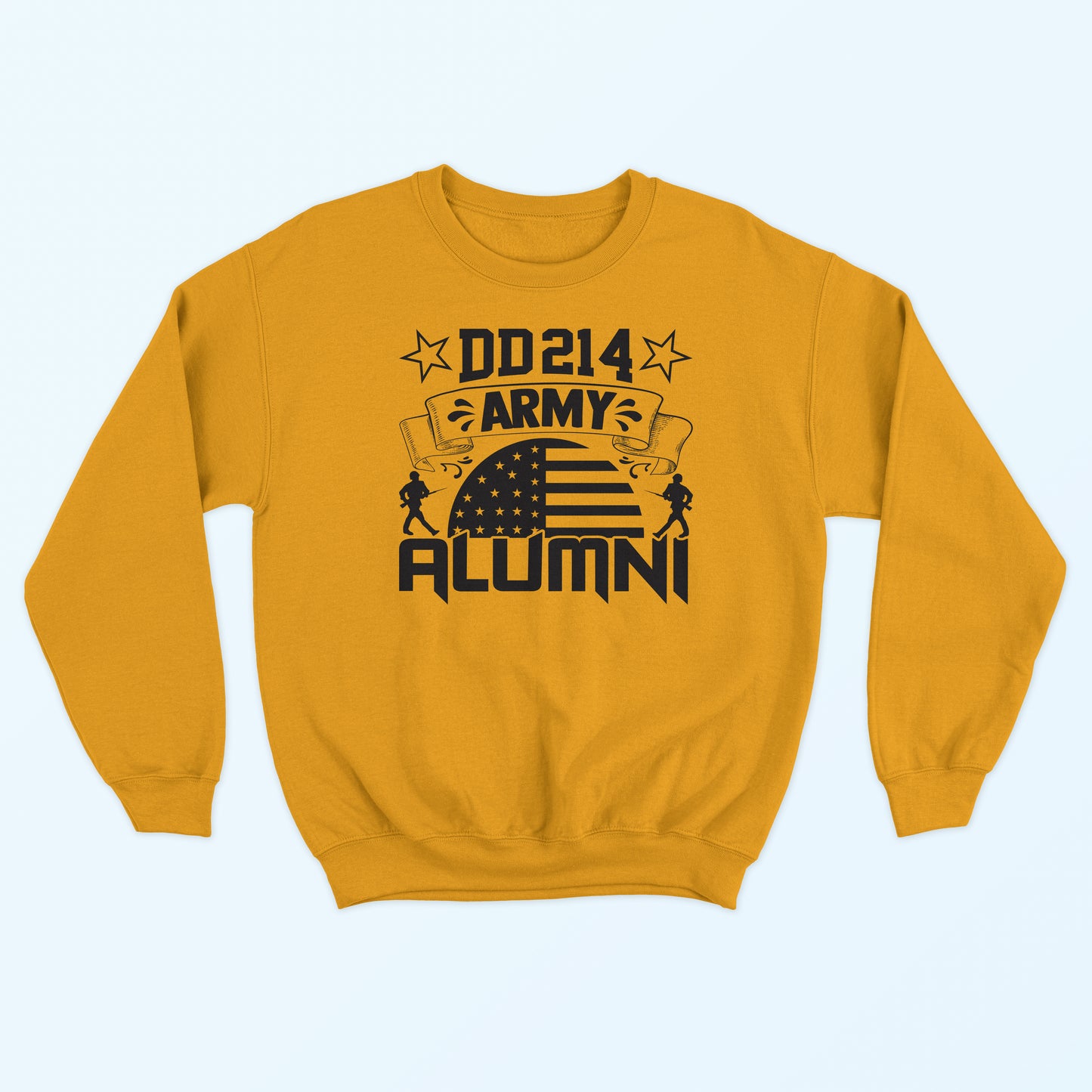 DD214 Army Alumni Sweatshirt - Gold