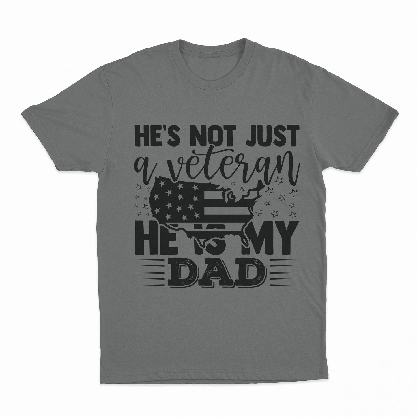 My Veteran Dad Youth T-Shirt - Graphite Heather