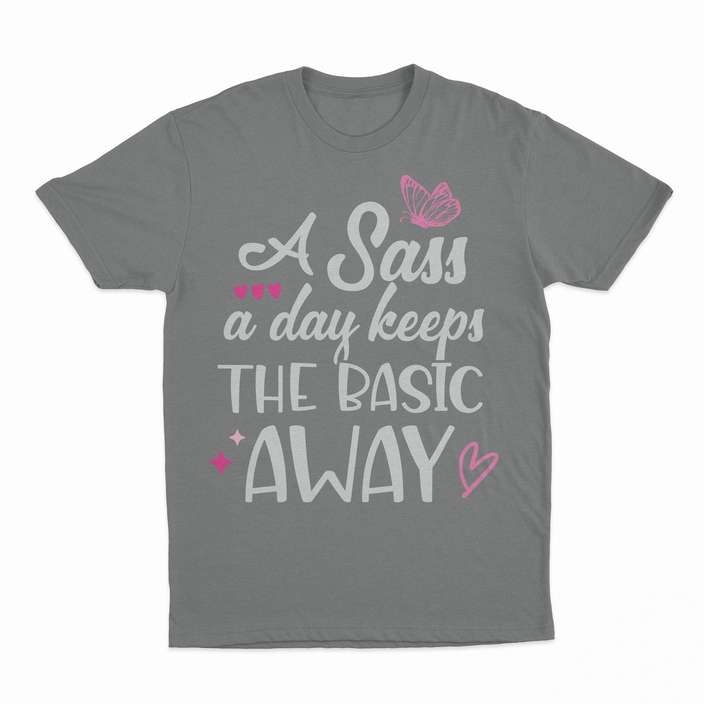 Sass A Day Youth T-Shirt - Graphite Heather