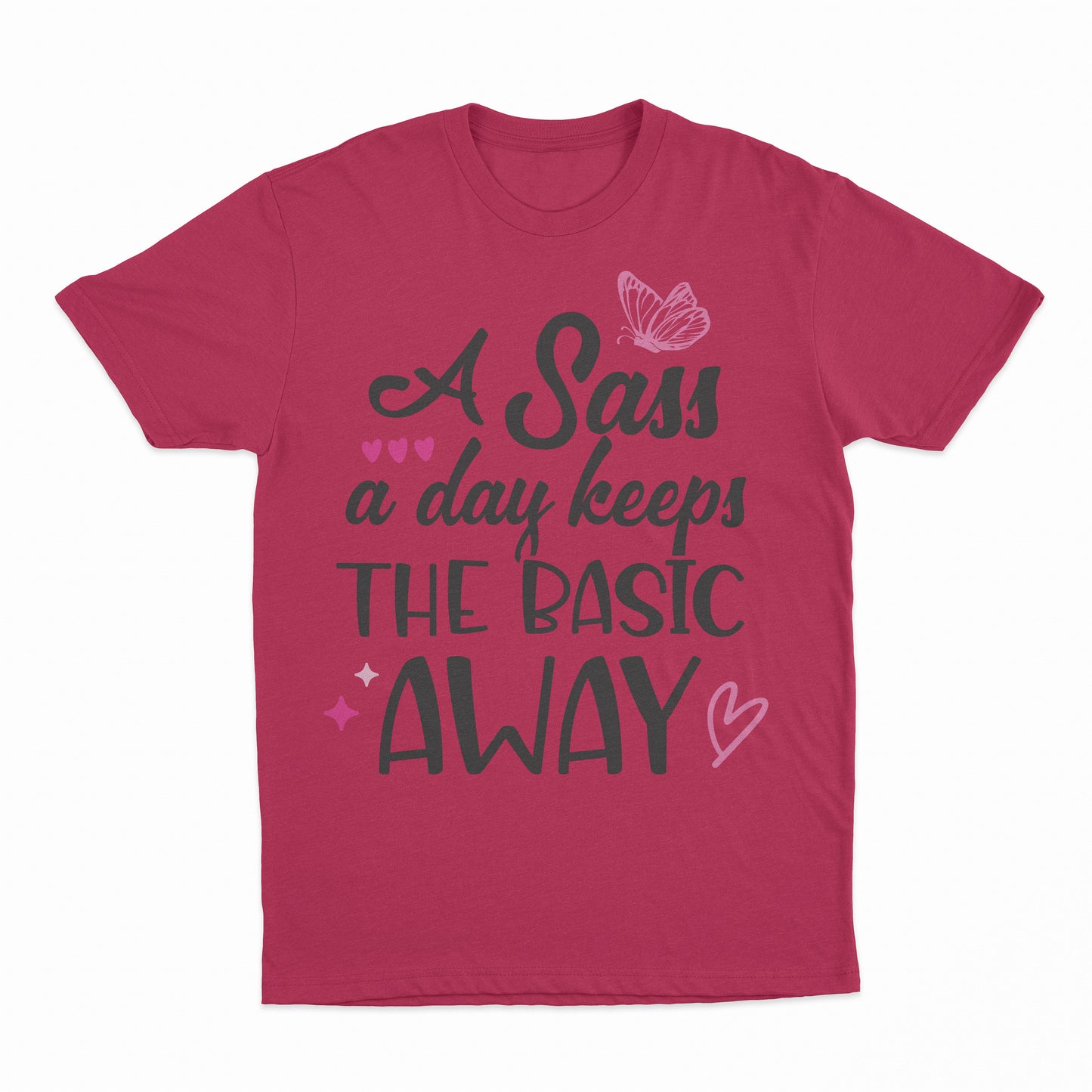 Sass A Day Youth T-Shirt - Heather Red