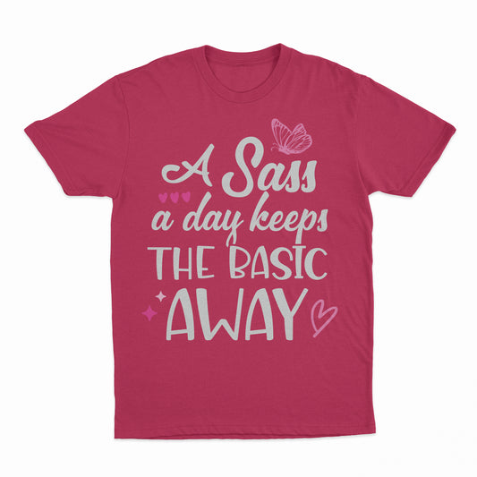 Sass A Day Youth T-Shirt - Heather Red