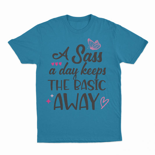 Sass A Day Youth T-Shirt - Heather Sapphire