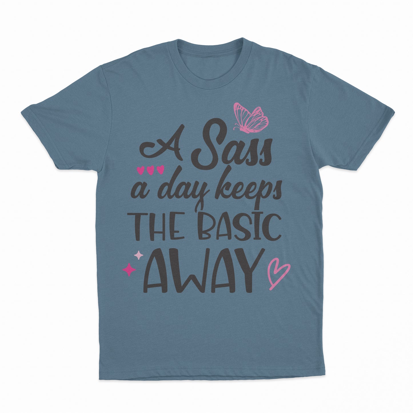 Sass A Day Youth T-Shirt - Indigo Blue