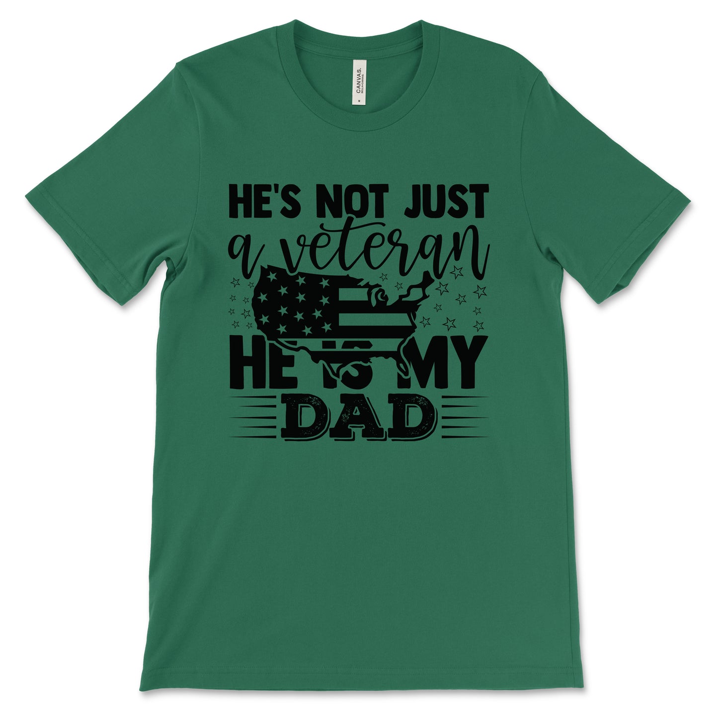 My Veteran Dad Adult T-Shirt - Kelly