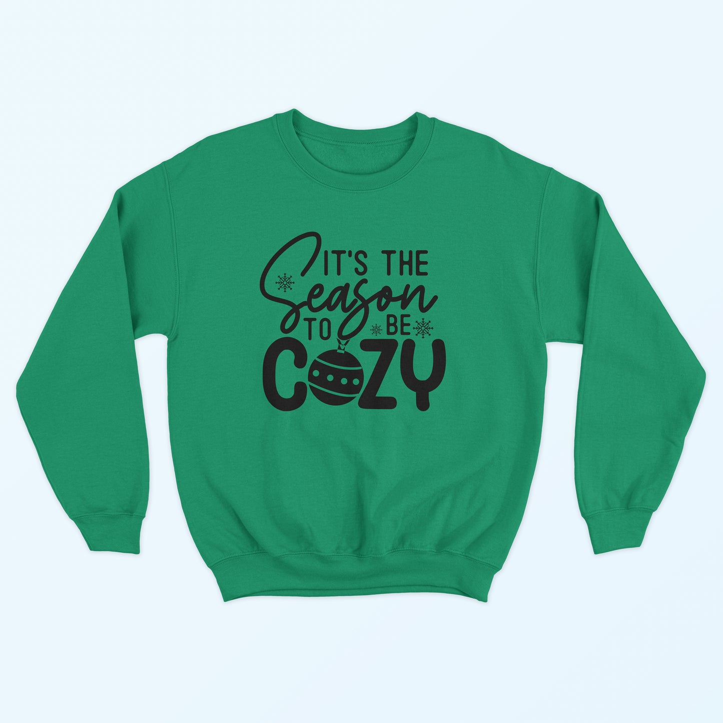 Cozy Season Christmas Sweatshirt - Kelly Green