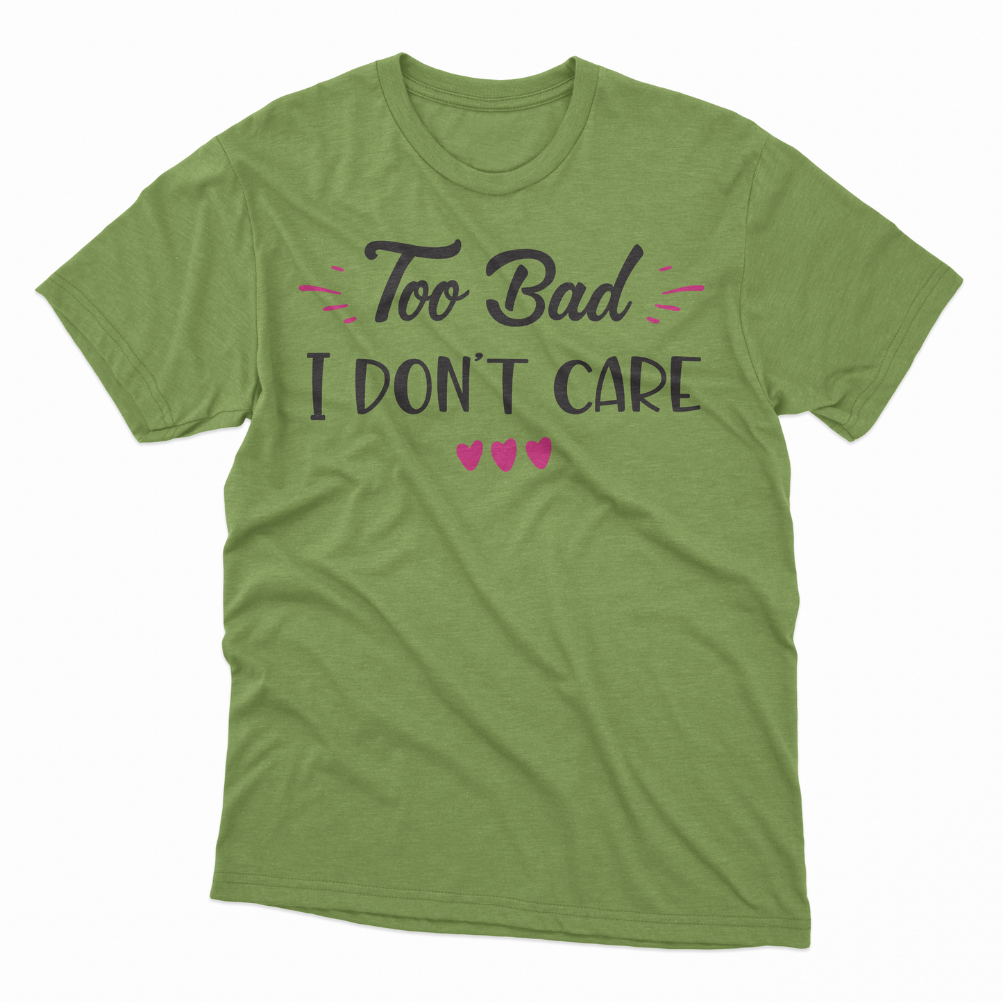 I Don't Care Adult T-Shirt - Kiwi