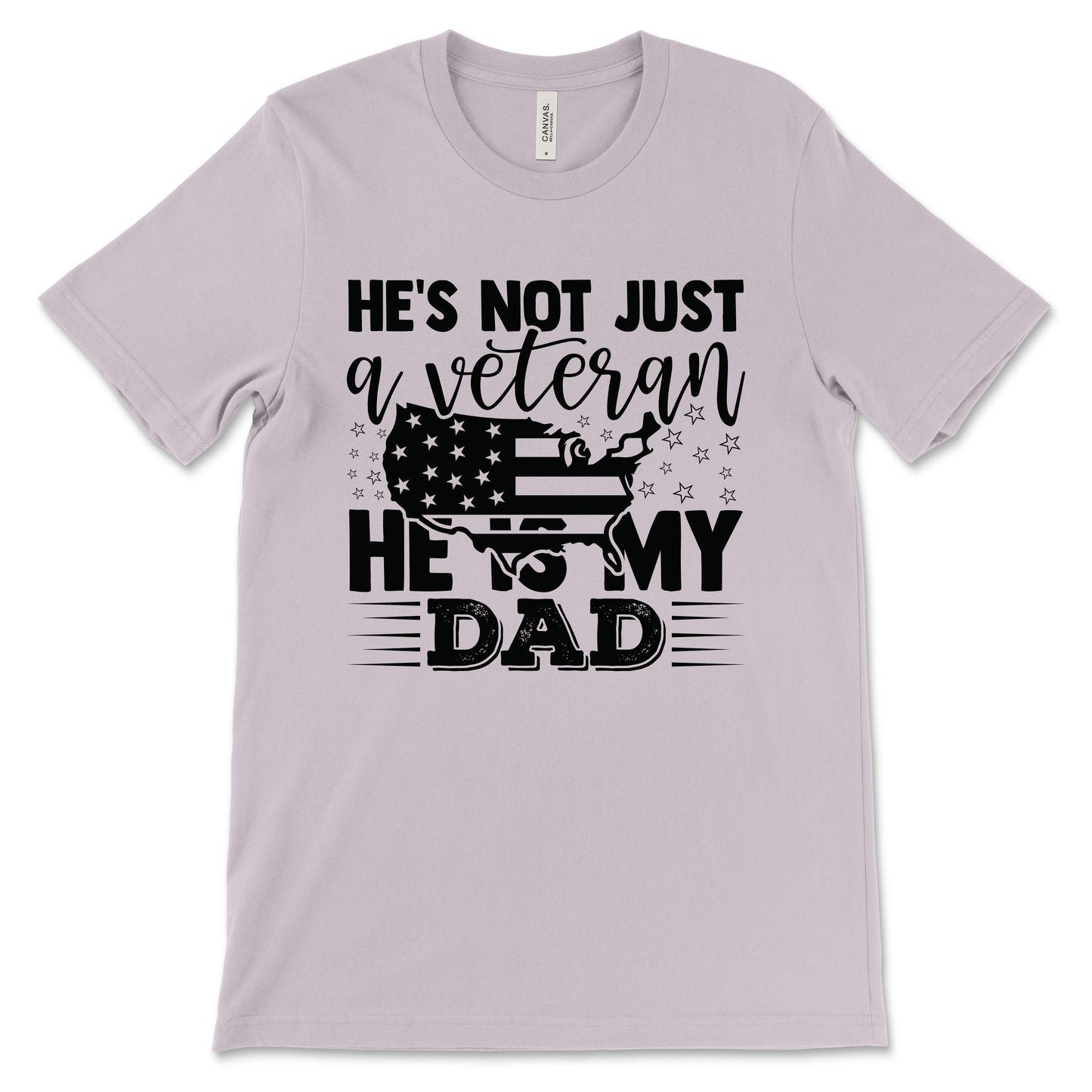 My Veteran Dad Adult T-Shirt - Lavendar Dust