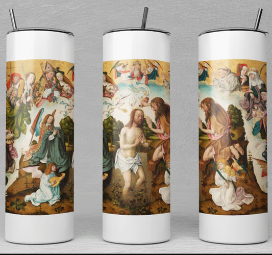 The Baptism of Christ, c. 1485/1500 20oz Stainless Steel Tumbler