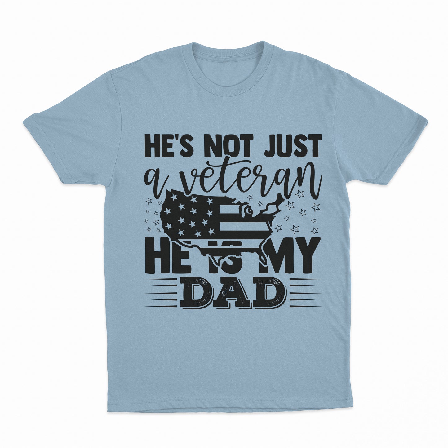 My Veteran Dad Youth T-Shirt - Light Blue