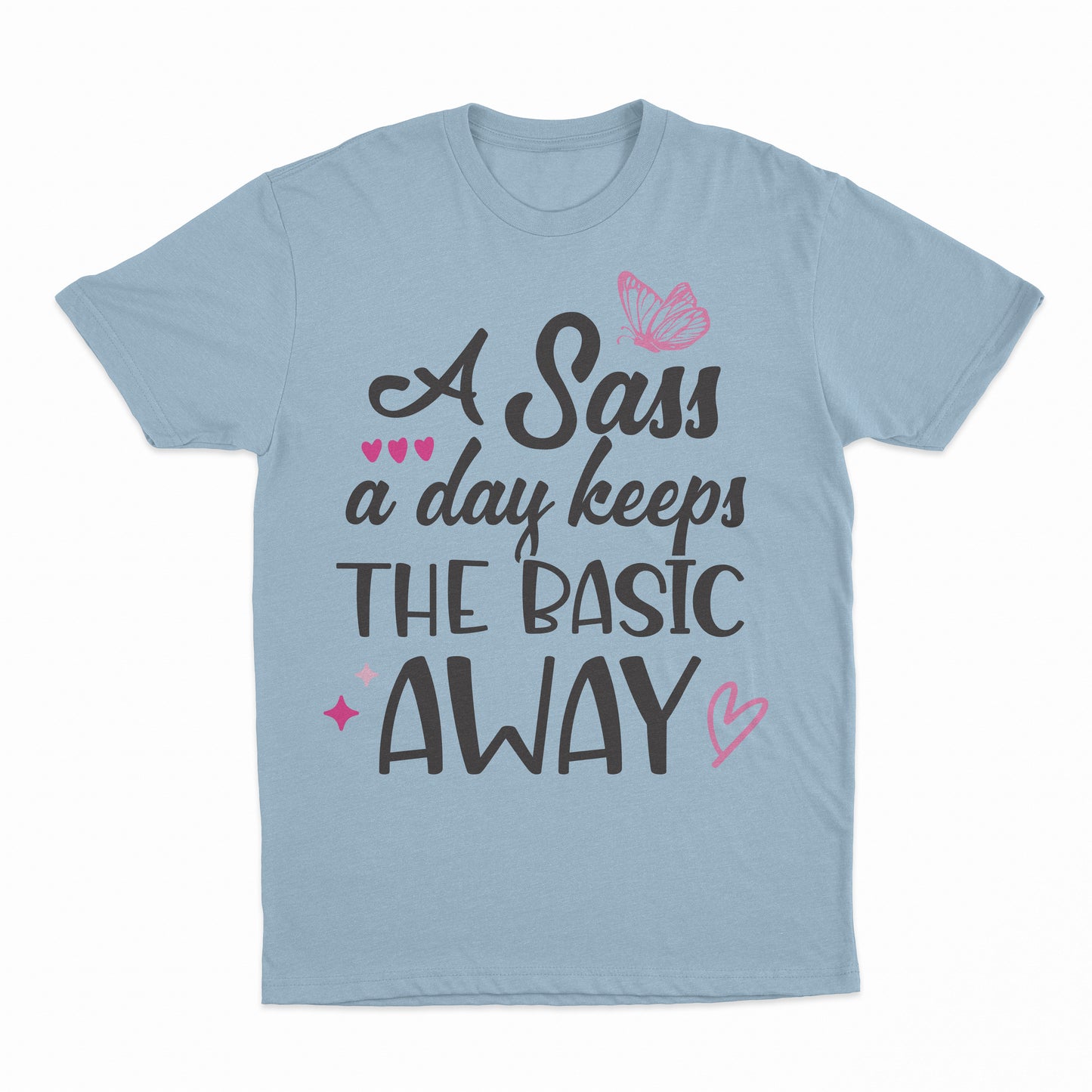 Sass A Day Youth T-Shirt - Light Blue