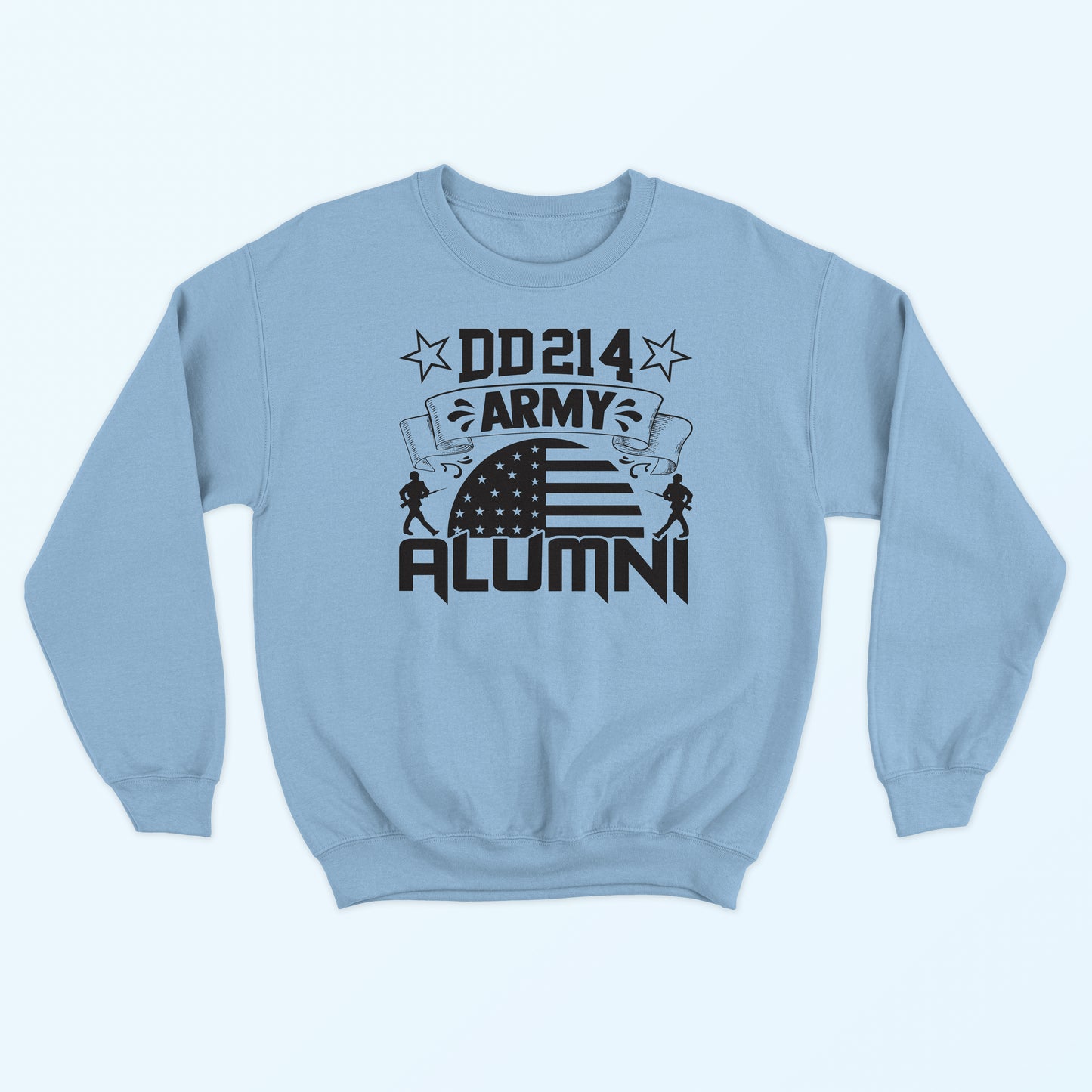 DD214 Army Alumni Sweatshirt - Light Blue