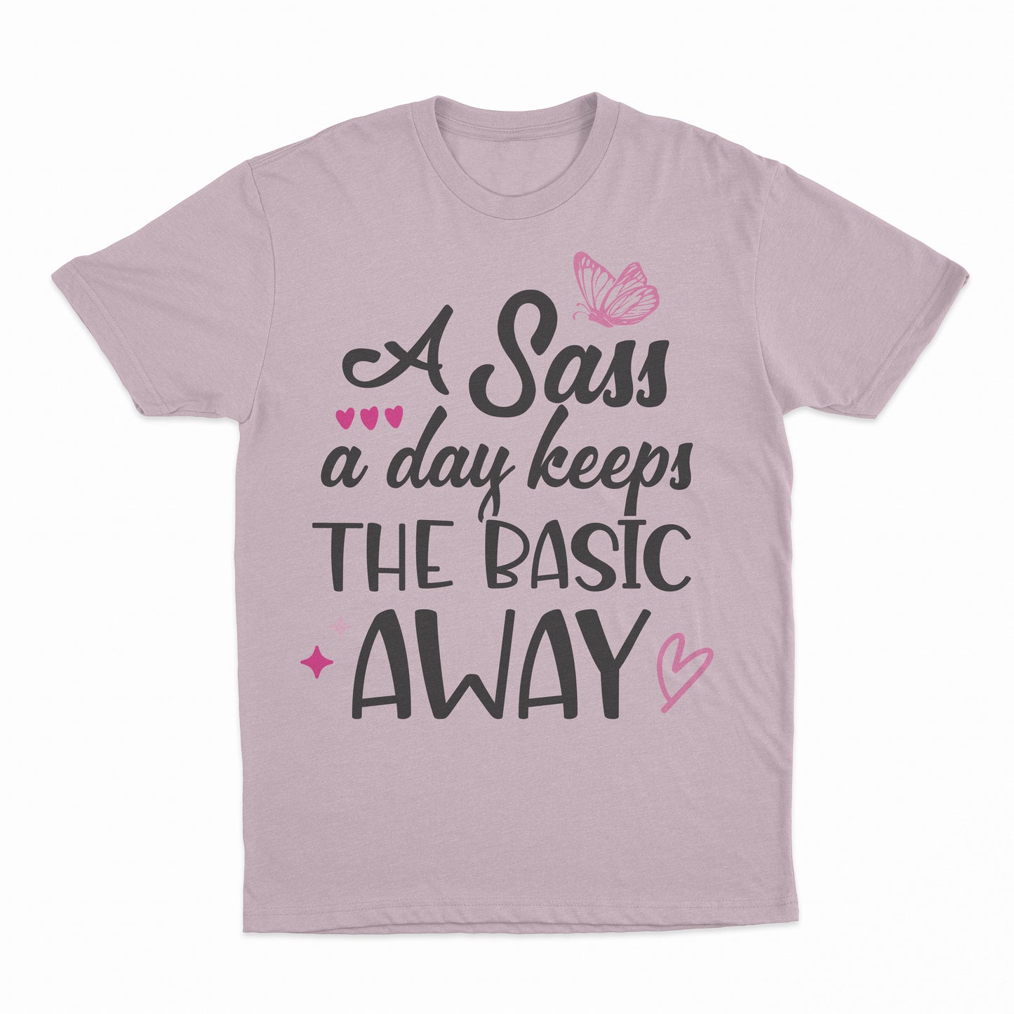 Sass A Day Youth T-Shirt - Light Pink