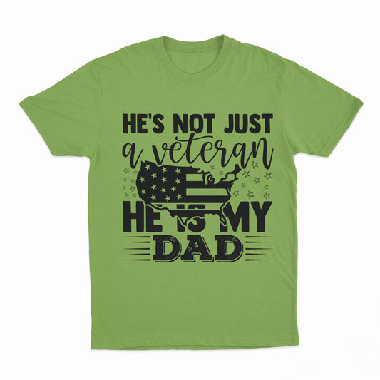 My Veteran Dad Youth T-Shirt - Lime