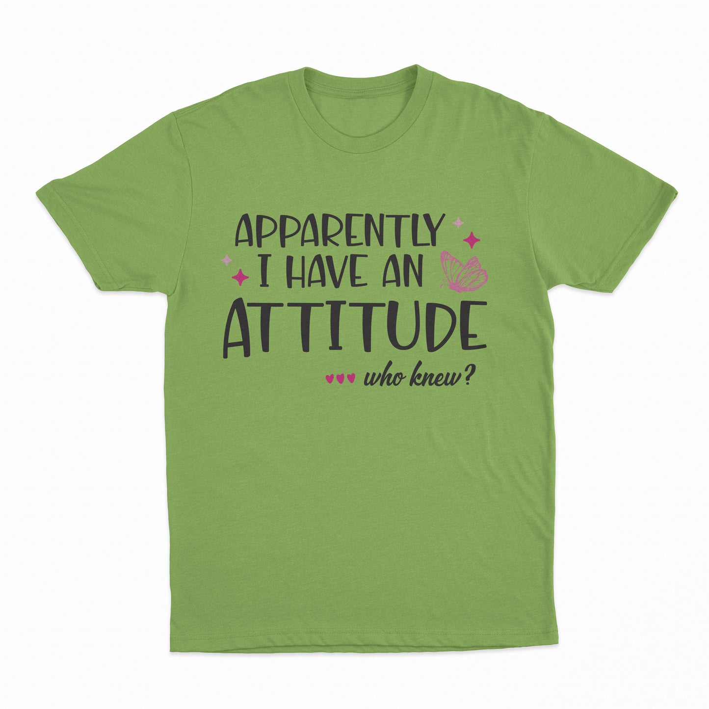 I Have An Attitude Youth T-Shirt - Lime