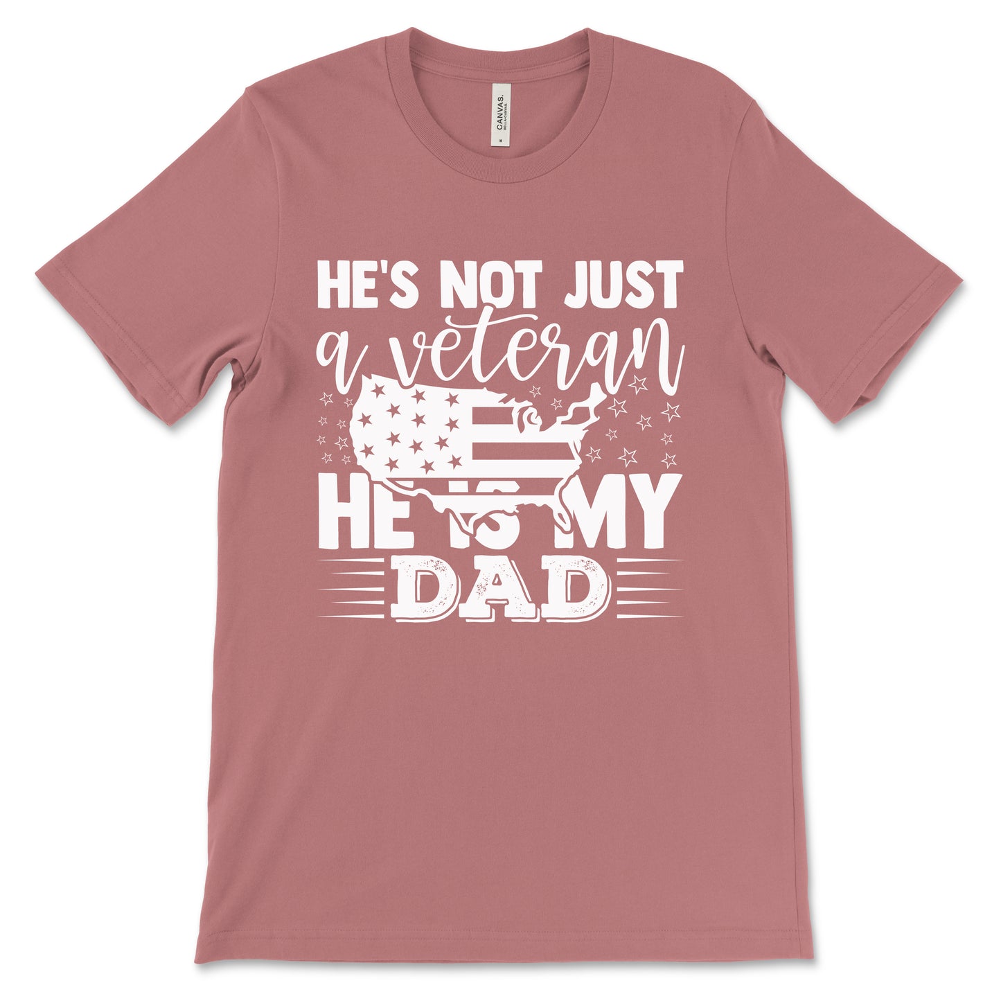 My Veteran Dad Adult T-Shirt - Mauve