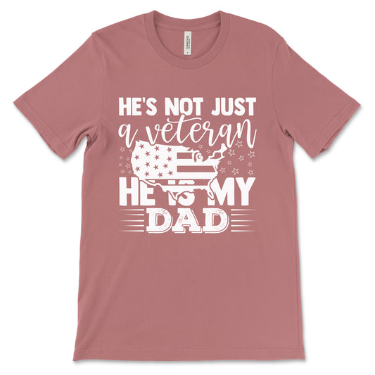 My Veteran Dad Adult T-Shirt - Mauve