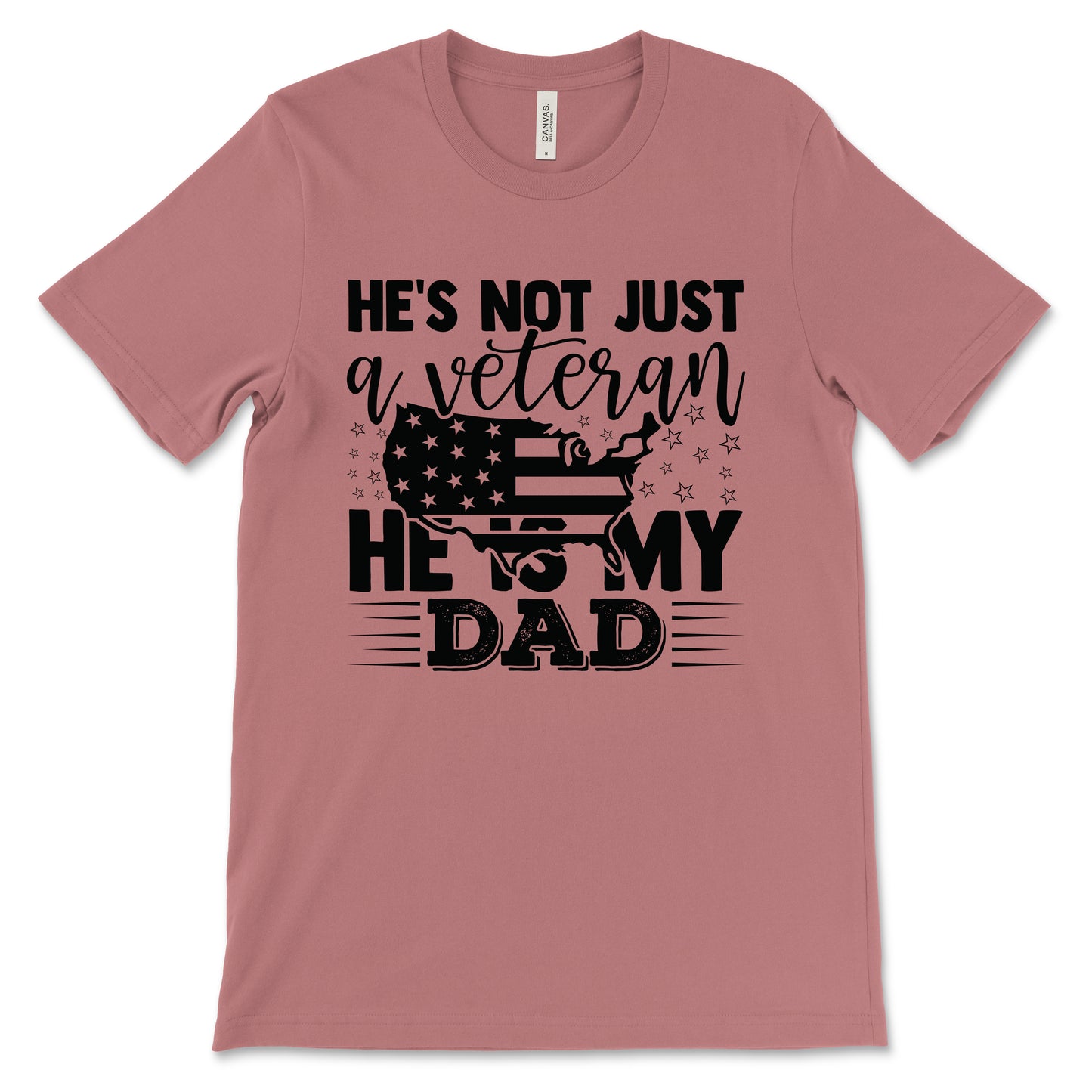 My Veteran Dad Adult T-Shirt - Mauve