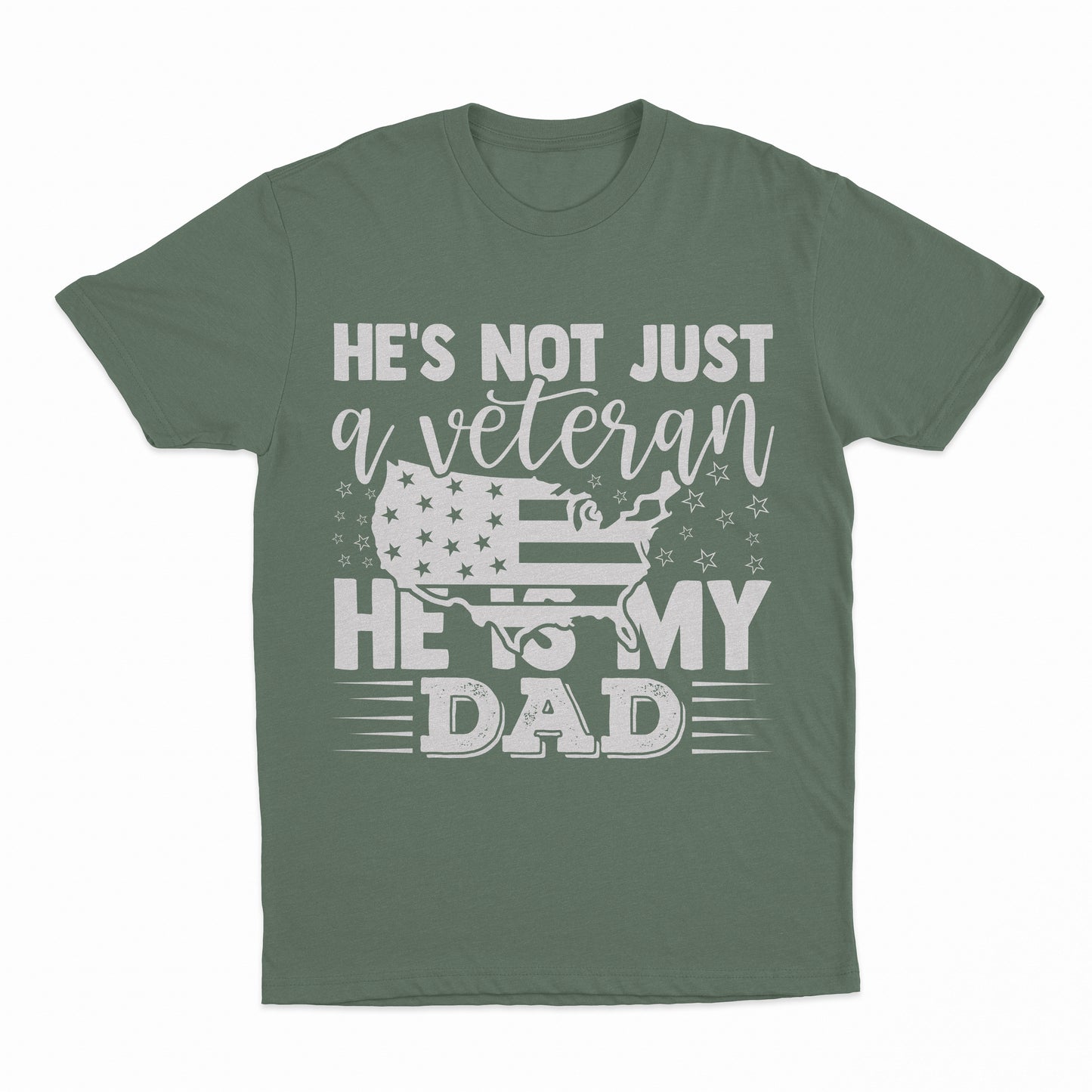 My Veteran Dad Youth T-Shirt  - Military Green