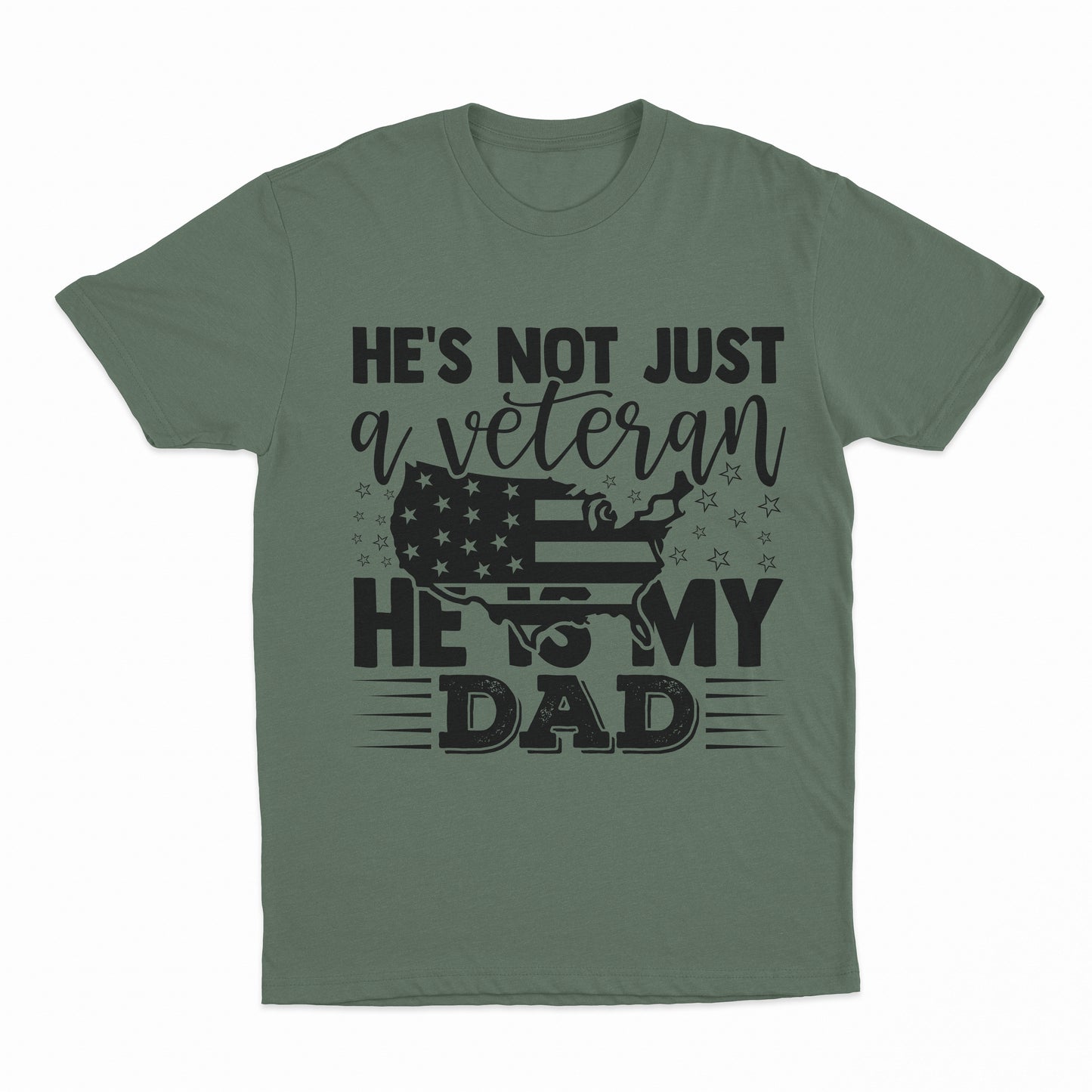 My Veteran Dad Youth T-Shirt  - Military Green