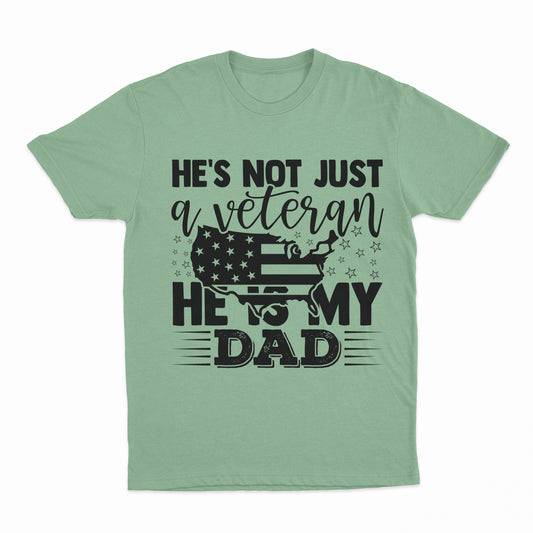 My Veteran Dad Youth T-Shirt - Mint Green