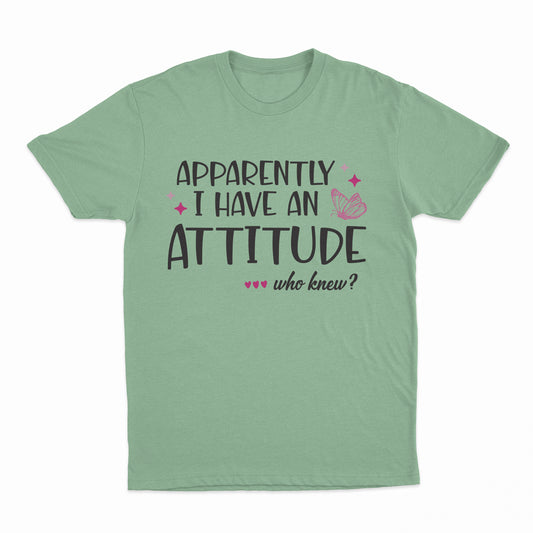 I Have An Attitude Youth T-Shirt - Mint Green