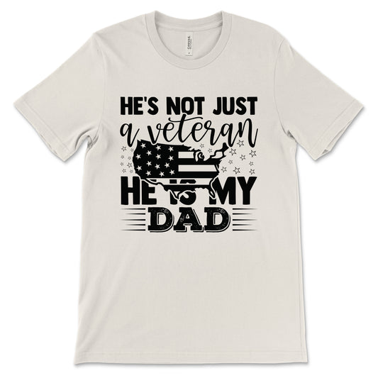 My Veteran Dad Adult T-Shirt - Natural