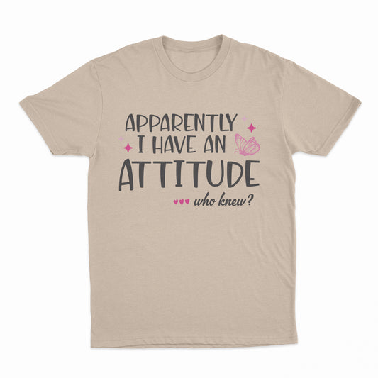 I Have An Attitude Youth T-Shirt - Natural