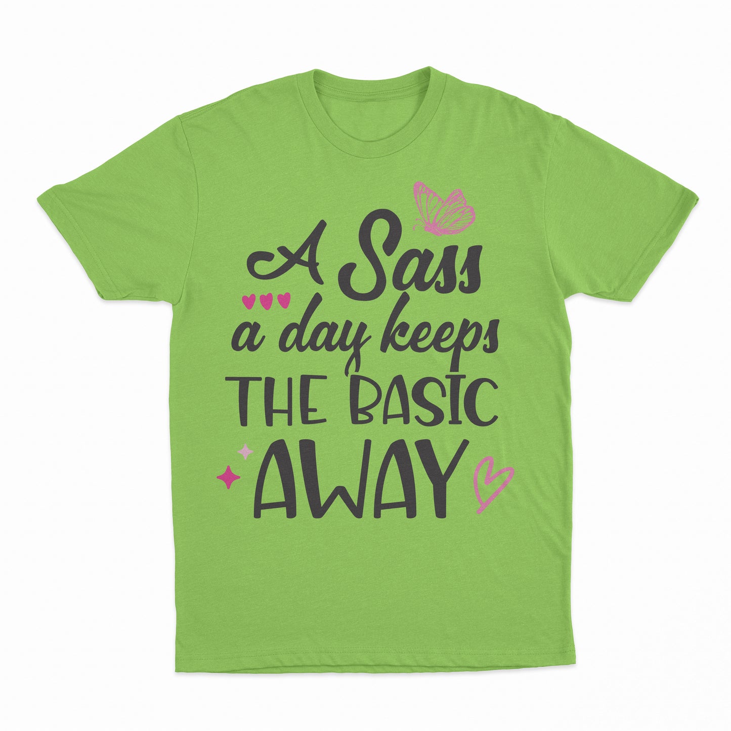 Sass A Day Youth T-Shirt - Neon Green