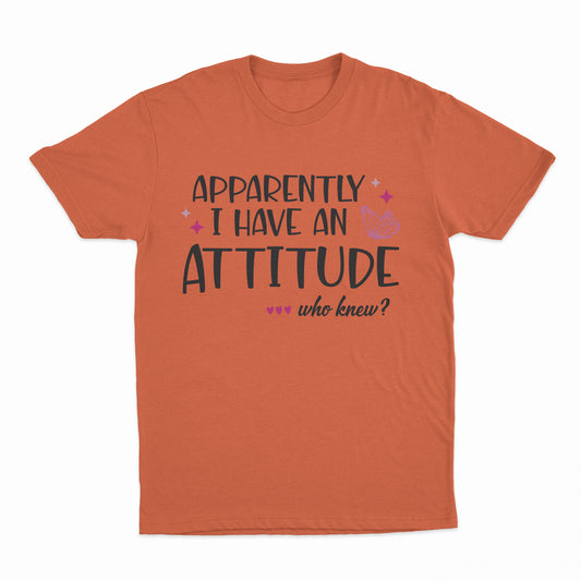 I Have An Attitude Youth T-Shirt - Orange