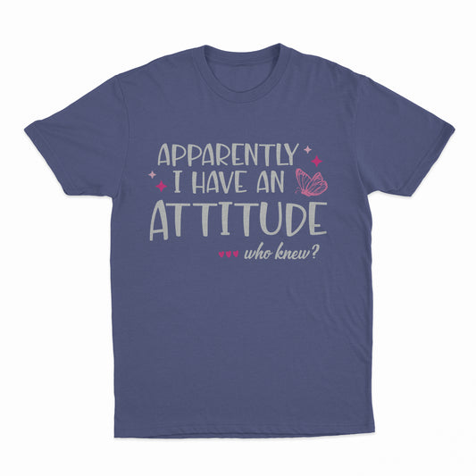 I Have An Attitude Youth T-Shirt - Purple