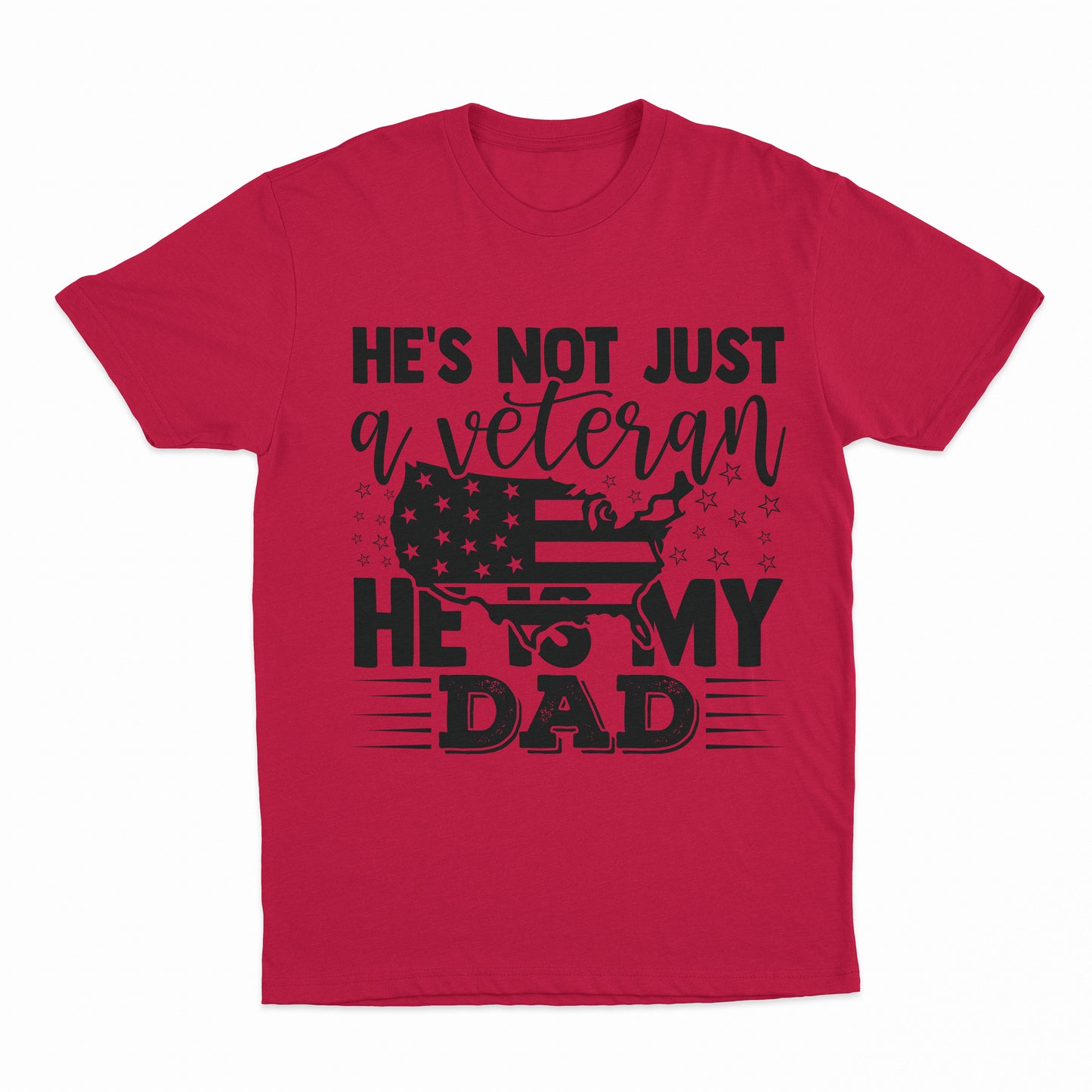 My Veteran Dad Youth T-Shirt - Red