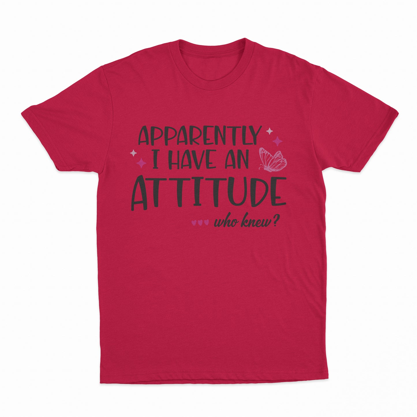 I Have An Attitude Youth T-Shirt - Red