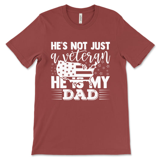 My Veteran Dad Adult T-Shirt - Rust