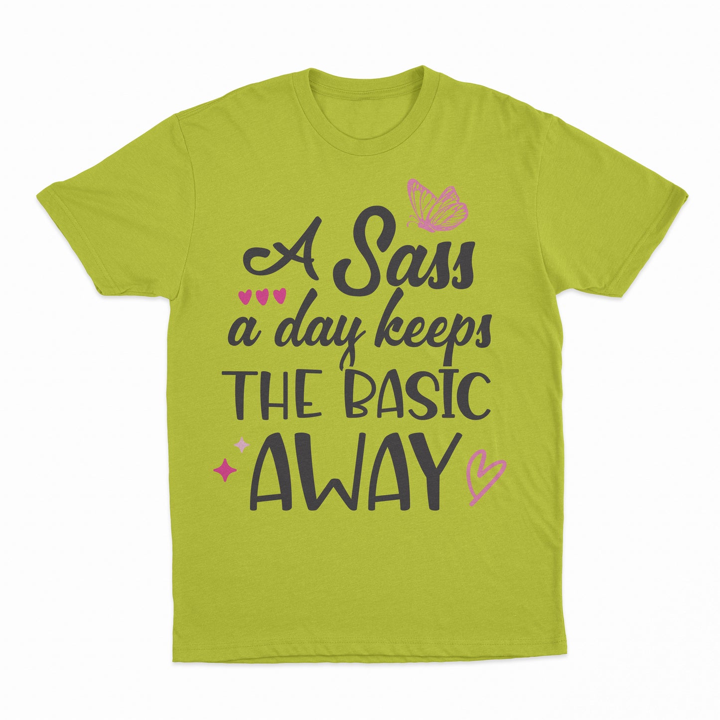 Sass A Day Youth T-Shirt - Safety Green