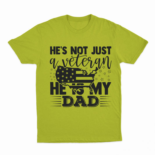 My Veteran Dad Youth T-Shirt - Safety Green