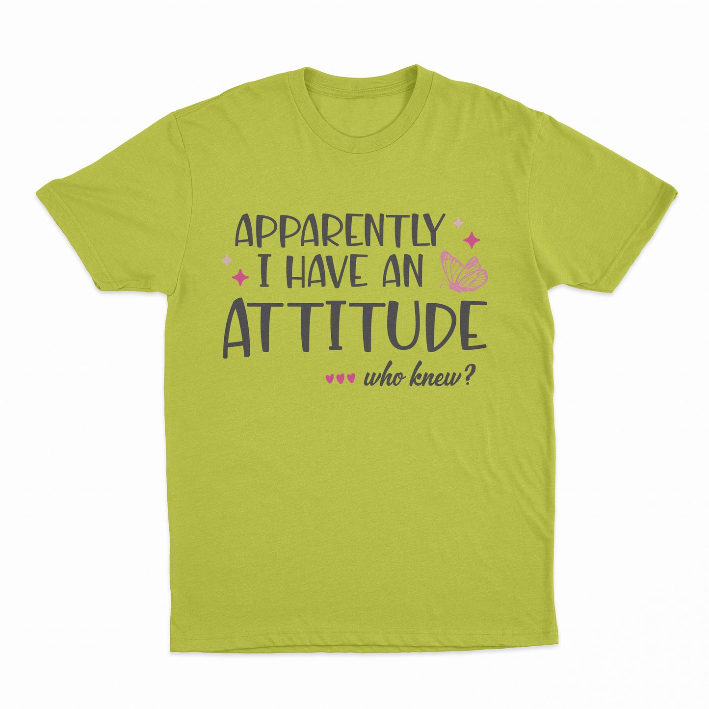 I Have An Attitude Youth T-Shirt - Safety Green