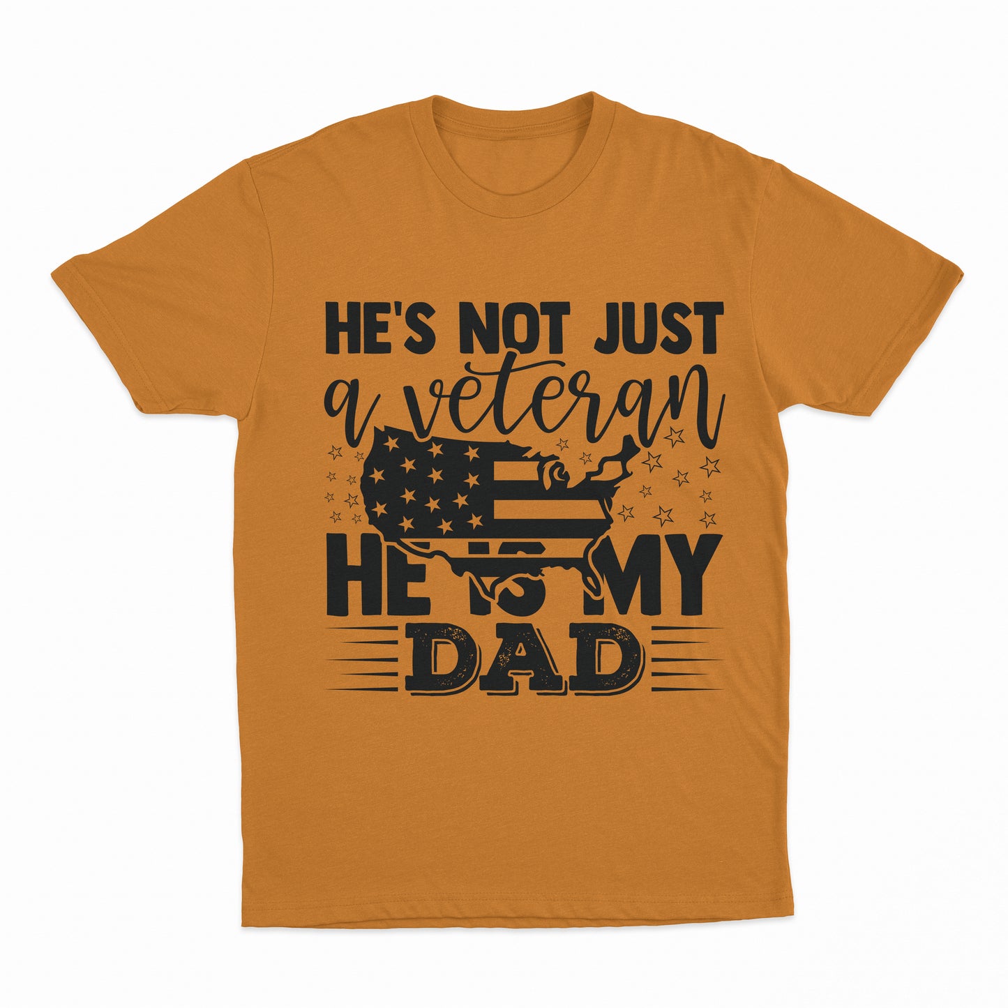 My Veteran Dad Youth T-Shirt - Safety Orange