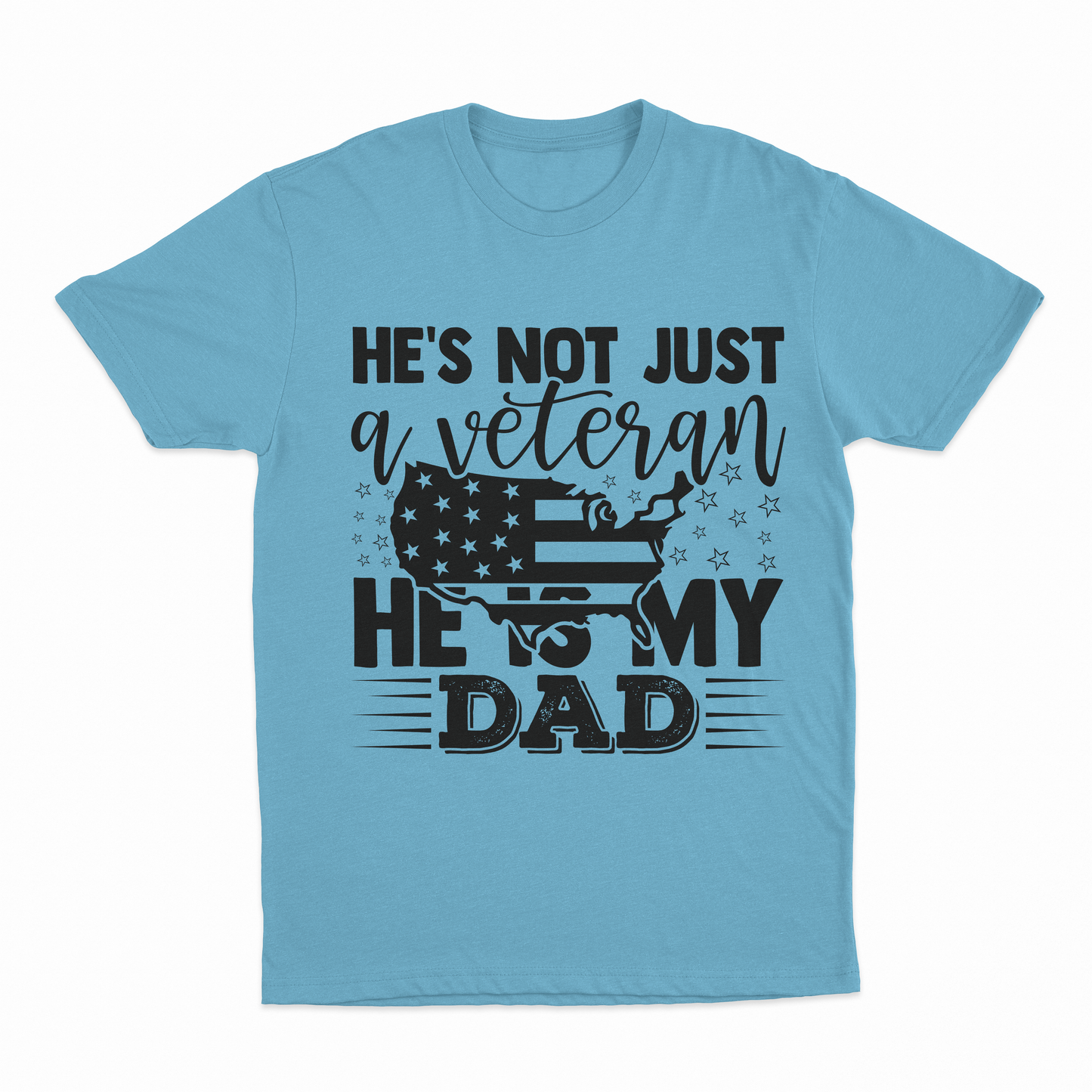 My Veteran Dad Youth T-Shirt - Sky