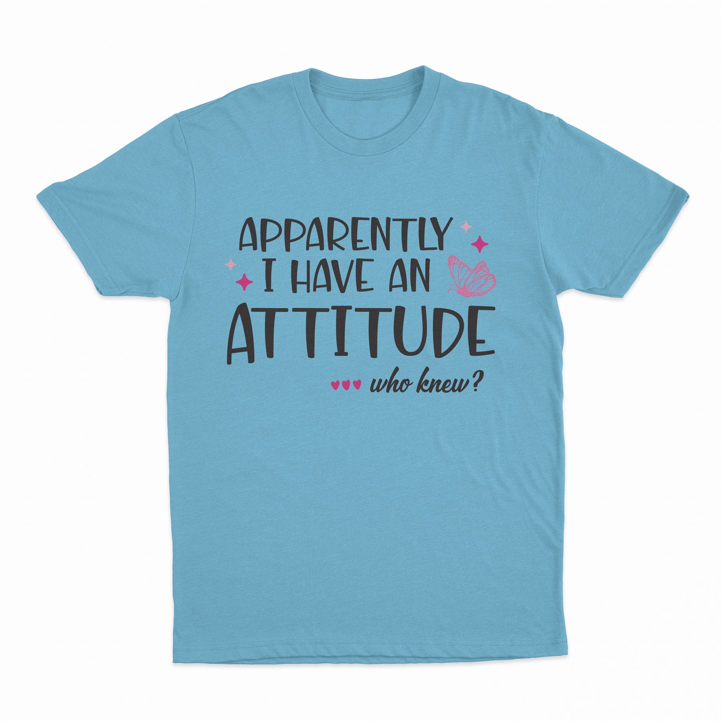 I Have An Attitude Youth T-Shirt - Sky