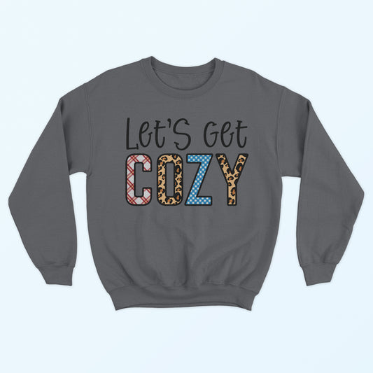 Let's Get Cozy Sweatshirt - Smoke Grey