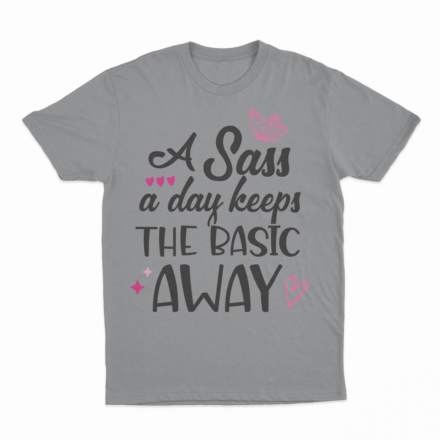 Sass A Day Youth T-Shirt - Sport Grey