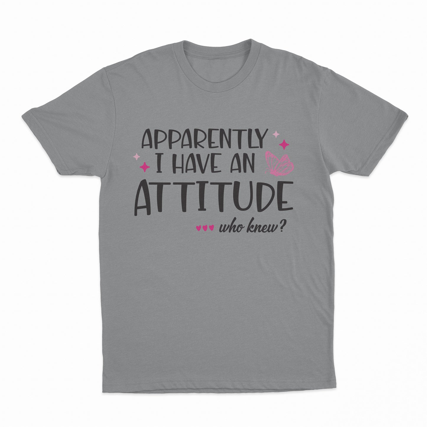 I Have An Attitude Youth T-Shirt - Sport Grey