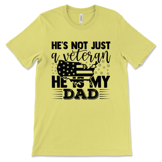 My Veteran Dad Adult T-Shirt - Strobe